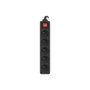 Lanberg Regleta PS1-05E-0150-BK con 5 enchufes y cable de 1,5 m